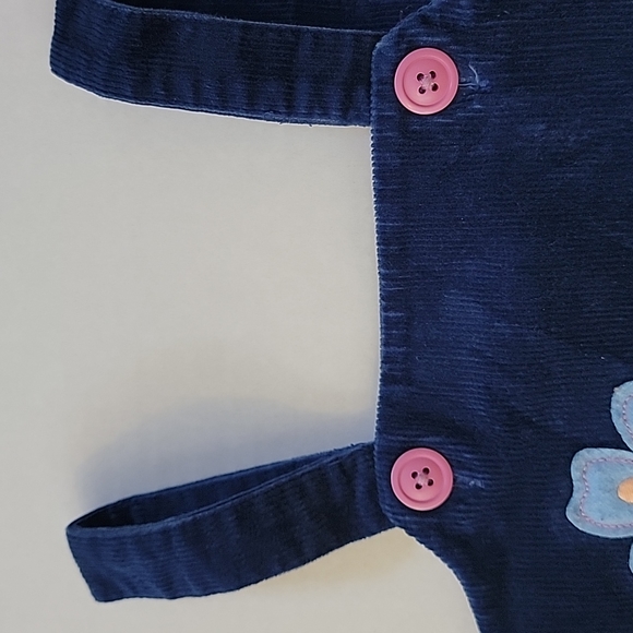 Hartstrings 4T Toddler Girls Corduroy Dress Jumper Embroidery Applique - Picture 4 of 9